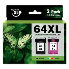 64XL Black Color Ink Cartridges for HP Envy Photo 7155 7855 7858 6255e 6252 Lot picture
