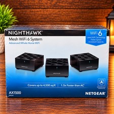 NEW SEALED Netgear Nighthawk Whole Home Mesh WiFi 6 Router System MK6W AX1500 picture