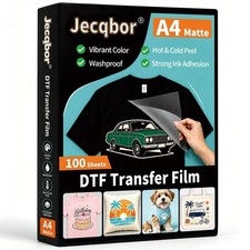 DTF Transfer Film Paper, 100 Sheets A4 Double-Sided Matte DTF Film picture
