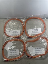 Lot Of 4 Fiber Optic Cable 3m/9.8ft LC-ST 62.5/125 Duplex Multimode picture