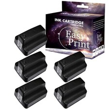 5PK replace for HP 02 Black Ink Cartridge for PhotoSmart 3108 3110 C8150 Printer picture