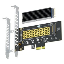 GLOTRENDS PA09-X1-HS M.2 NVMe to PCIe X1 Adapter with Heatsink for Black  picture