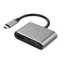 4Xem 4Xusbchub05 Usbc Dock Hdmi Vga Pd 4In1 Power Delivery 4K Adapter picture