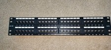 iwillink 48 Port RJ45 Cat6 Cat5e Cat5 Patch Panel Rack Mount or Wall Mount 19