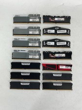 Lot of 14 Mixed 8GB DDR4 Shielded RAM Desktop Mixed Brands & Speeds - All Tested picture