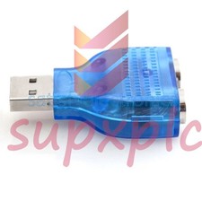 1PCS NEW For PS/2 Mouse Keyboard USB To Dual 2 PS2 PS/2 Converter Adapter Blue. picture