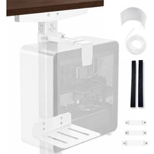DEHAGLOBAL Clamp Mount Under Desk Pc Mount, Adjustable Height and Width No Dr... picture
