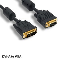 Kentek 10 ft DVI-A 12+5 Pin to HD15 VGA Cable 28AWG w/ EMI Filters Monitor PC TV picture