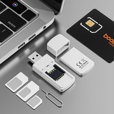 USB SIM Card Reader for Micro/Nano/Standard Sim Card, Nano Sim Card Adapter w... picture