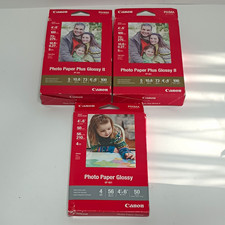 Canon PIXMA 4x6 Photo Paper Lot: 2x100 + 50 Glossy 250 Total  picture