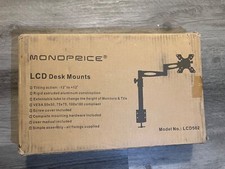 NEW Monoprice LCD-502 Adjustable Tilting Desk Mounts picture
