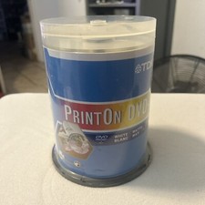 TDK 8X DVD-R Print On One SidedPrintable Disc Spindle 100 ct. picture