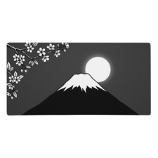 Mount Fuji Moon Cherry Blossom Gaming Mouse Pad XL Extended Desk Mat picture