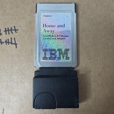IBM PCMCIA Home and Away Fax Modem Ethernet Credit Card Adapter Model 1 picture