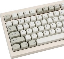 Retro Minimalist Brown PBT Keycaps Set, Custom MA Profile Dye Sub Key Caps fo... picture