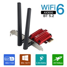 Intel AX200 WiFi6 PCIe WiFi Card AX3000Mbps Dual Band BT5.2 Network WiFi Adapter picture