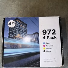Premium 972X 4-Pack Inkjet Cartridges Cyan Magenta Yellow Black For HP picture