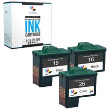 3PK Replacement CMYi Lexmark 16-26 Ink Cartridge for X Series X1150 X1155 X1160 picture