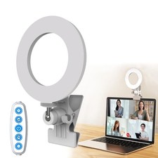 Ring Light 5'' USB Portable Lighting 3200k-6500K Dimmable Led Clip on White picture