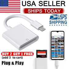 USB Type C to USB-C OTG Adapter SD Card Reader for Samsung S22 MacBook Windows picture