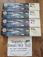 GENUINE HP 913A 4 Color Set L0R95AE F6T77AE F6T78AE F6T79AE OEM Pagewide PRO picture