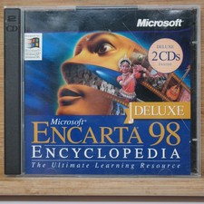 Microsoft Encarta 98 Encyclopedia Deluxe & Virtual Globe 99 PC Cd-rom Software picture