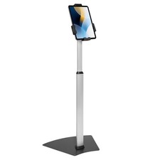 Mount-It Anti-Theft Universal Tablet Floor Stand Kiosk, Retail POS, Silver picture
