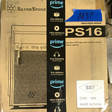 SilverStone Precision PS16 MicroATX Black Steel Case Front USB Audio M37 0905 picture