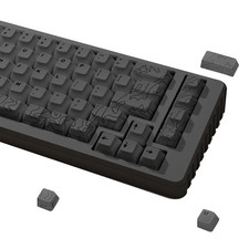 164 Keys Topo Canyon Dye Sub PBT Keycaps 1.7mm Cherry Profile Gray Key Set picture