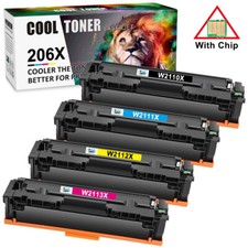 W2110A Fits For HP 206A 206X Toner W2110X Laserjet Pro MFP M283cdw M255dw Lot picture