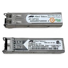 Allied Telesis AT-SPSX 1000Base-SX SFP Transceiver Module 850nm Multi Mode Gray picture