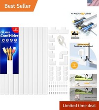 157in  PVC Cord Hider - Paintable Cable Management for Neat Spaces picture