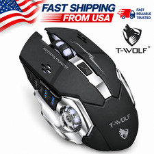 T-WOLF Q13 Wireless Gaming Mouse Bluetooth 2.4G RGB Rechargeable 2400 DPI picture