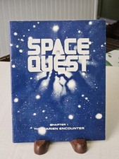 VINTAGE 1986 AUTHENTIC SPACE QUEST THE SARIEN ENCOUNTER MANUAL FOR ATARI SIERRA picture