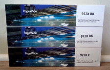 (3 Pack) 972X High Yield Original PageWide Cartridges Compatible For HP PageWide picture