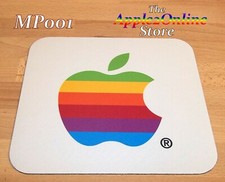 ✅ 🍎 NEW Apple Rainbow Logo Mousepad - Antimicrobal Surface II+ IIe IIc IIGS 💕 picture