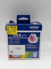 Brother LC5043PK 3-Pack Standard Yield Cyan, Magenta, Yellow Ink Cartridge for picture