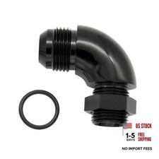 12AN Male Flare to 10AN ORB Port Full Flow Adapter 12AN to 10AN ORB 90 Degree picture