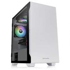 Thermaltake S100 Tempered Glass (TG) Snow (White) MATX Case, CA-1Q9-00S6WN-00 picture
