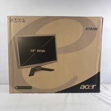 Acer Computer Monitor X193W Black 19-Inch 1440x900 60Hz AC 100-240V New In Box picture