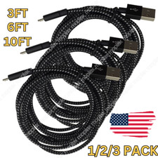 3Ft 6Ft 10Ft Micro USB Cable Fast Charge For Samsung S7 S6 Android Charger Lot picture