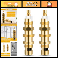 2 Pack Ceramic Disc Cartridge 910-030, Fits Price Pfister Faucet Stem Replacemen picture