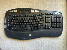 Logitech K350 Wireless Ergonomic Keyboard w/ Dongle |  TESTED READ DESCRIPTION  picture