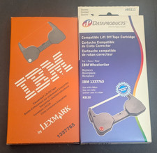 Lot (1) Genuine IBM Lexmark 1337765 & (1) Dataproducts Compatible Tape Cartridge picture