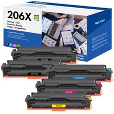 W2110A Fits For HP 206A 206X Toner Cartridge W2110X MFP M283cdw M255dw Lot picture