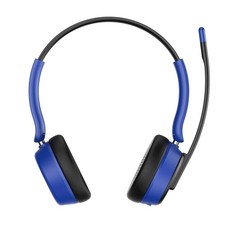 SEJJ Wireless Headset with Microphone for Work Office Bluetooth Headphones Blue picture