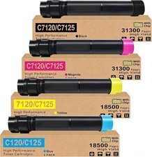 Compatible w/ Xerox C7120 C7125 C7130 Toner Set 4 Pack 006R01824-1827 High Yield picture