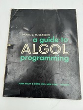 a guide to ALGOL programming DANIEL D. McCRACKEN 1962 Book picture