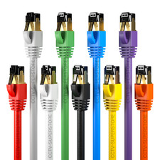 Cat8 Ethernet LAN Cable S/FTP Shielded RJ45 Gold Plated Copper (0.5ft-75ft) Lot picture