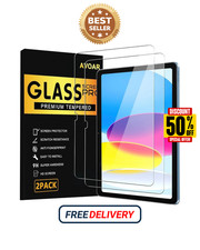 AVOAR 2 Pack Screen Protector for iPad 11th A16 2025 & 10th Generation BLACK  picture